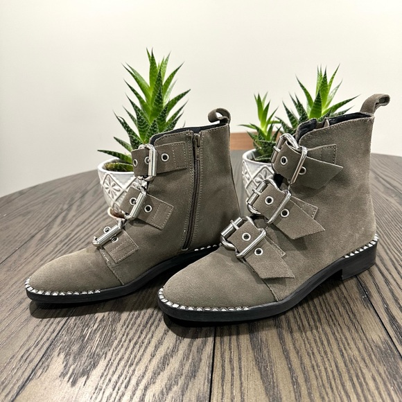 Topshop Ankle Boots Gray Size 7 - Picture 3 of 9